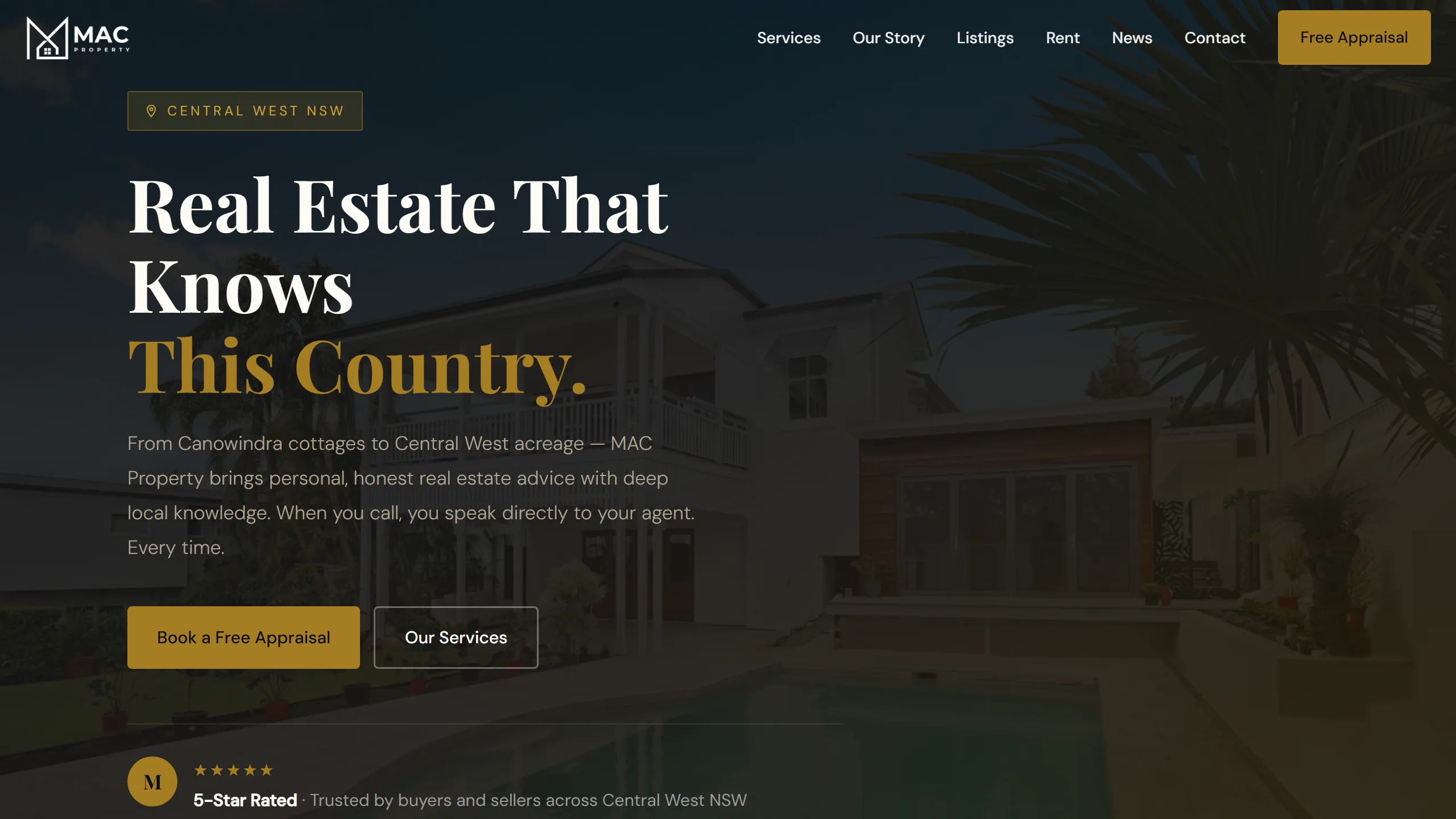 MAC Property website